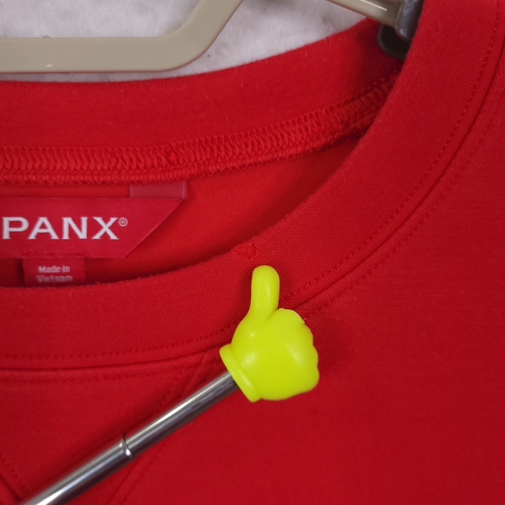Spanx AirEssentials Crewneck Sweatshirt Medium Vibrant Red Pullover Casual Soft - Picture 6 of 16